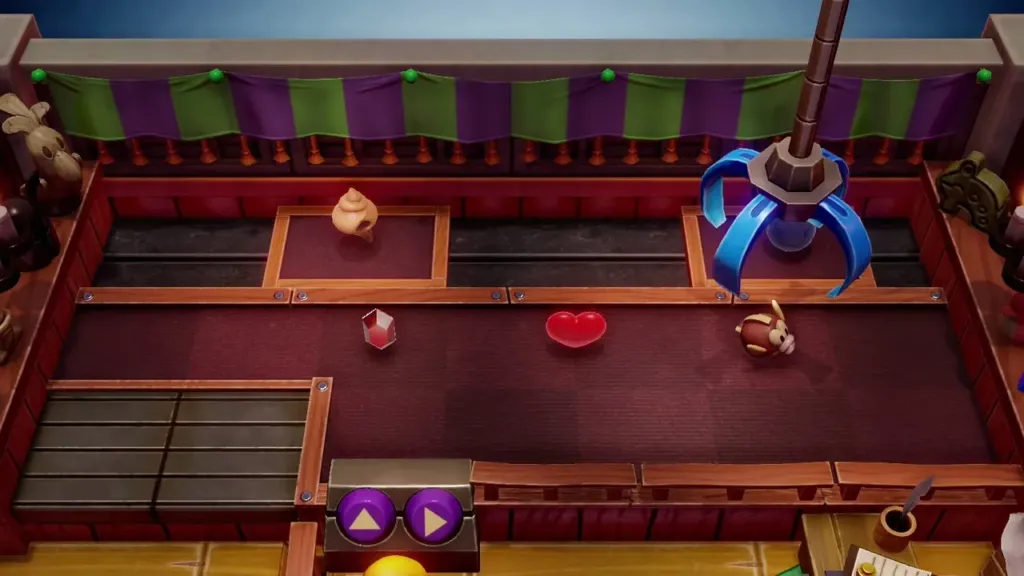 The Trendy Game claw hovering over the prizes The Trendy Game claw hovering over the prizes