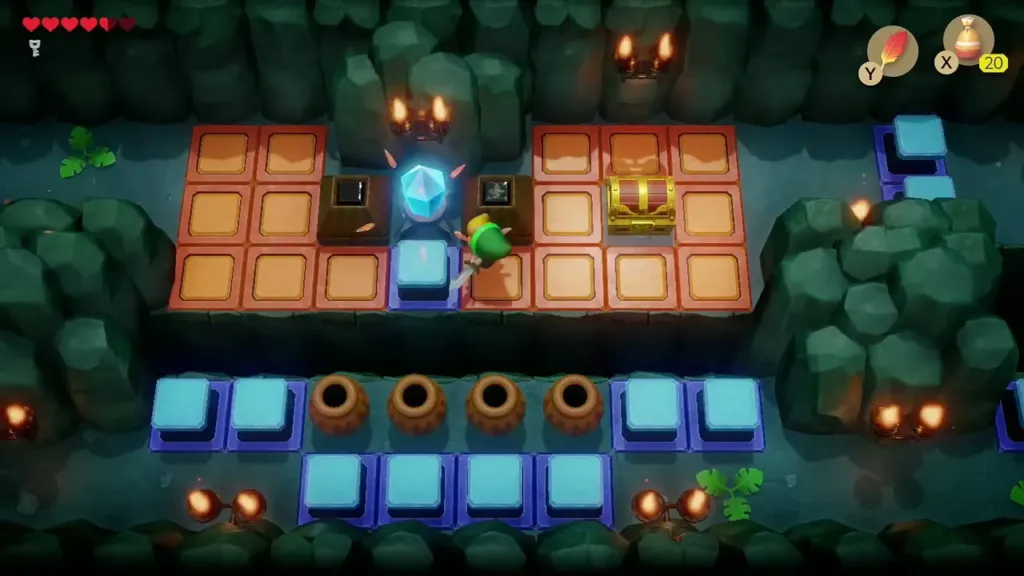 Link on a raised block beside the crystal switch Link on a raised block beside the crystal switch