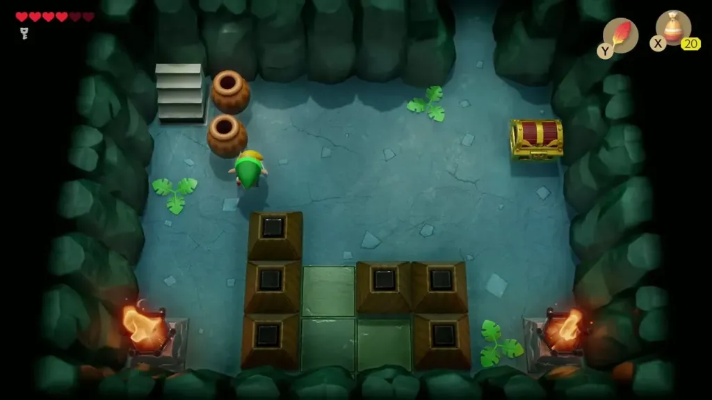 Chest appearing in the upper right of the room Chest appearing in the upper right of the room