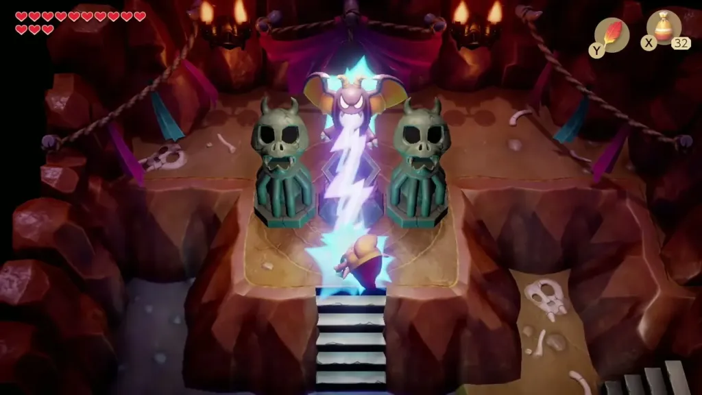 The Li'l Devil zapping Link with lightning The Li'l Devil zapping Link with lightning