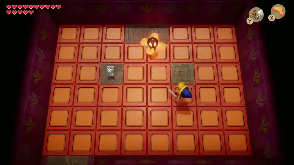 A Small Key lying on the floor of the orange tile room A Small Key lying on the floor of the orange tile room