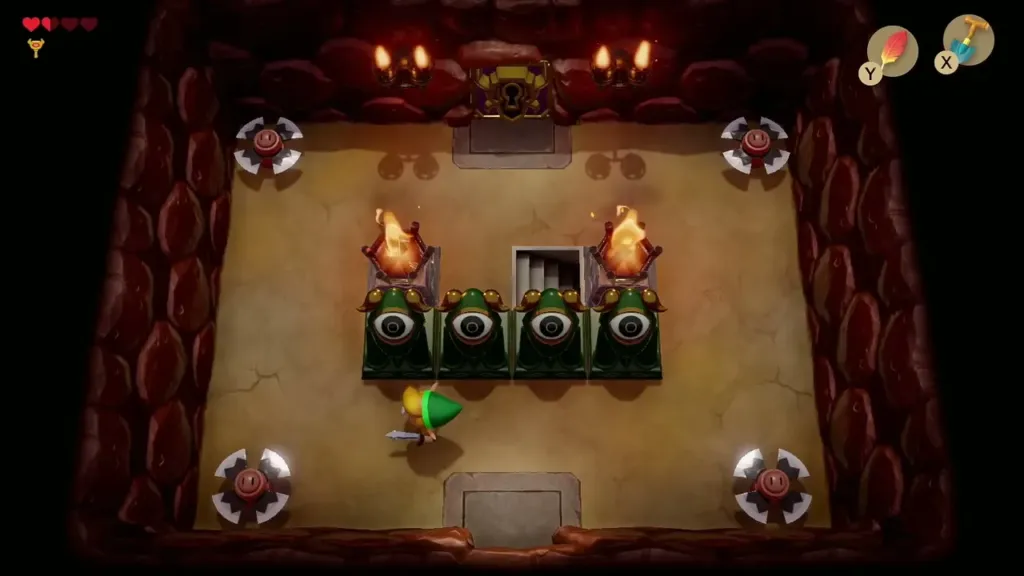 Room with blade Traps in the corners and the Nightmare door Room with blade Traps in the corners and the Nightmare door
