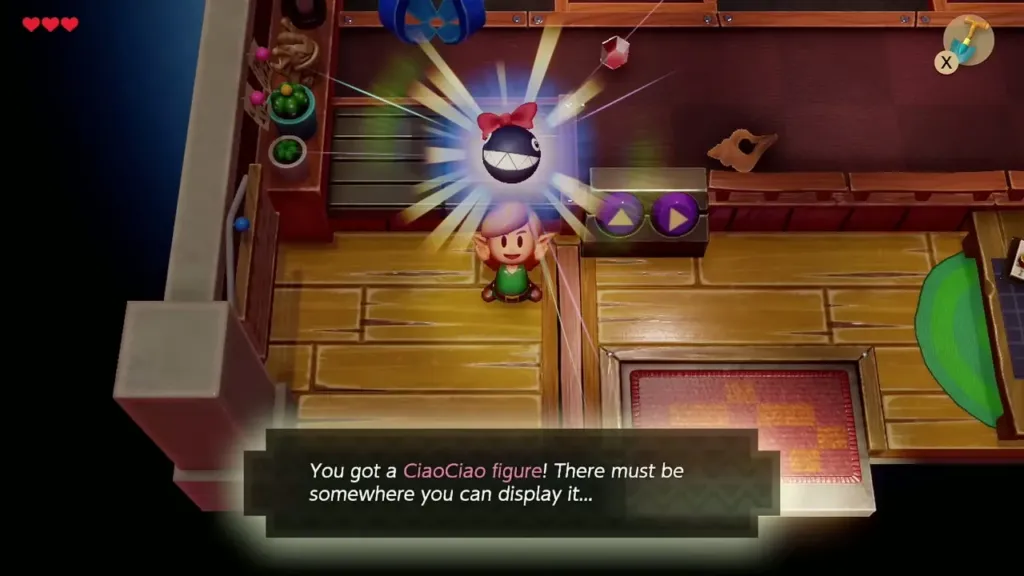 Link holding up the ClaoClao figure won at the Trendy Game Link holding up the ClaoClao figure won at the Trendy Game