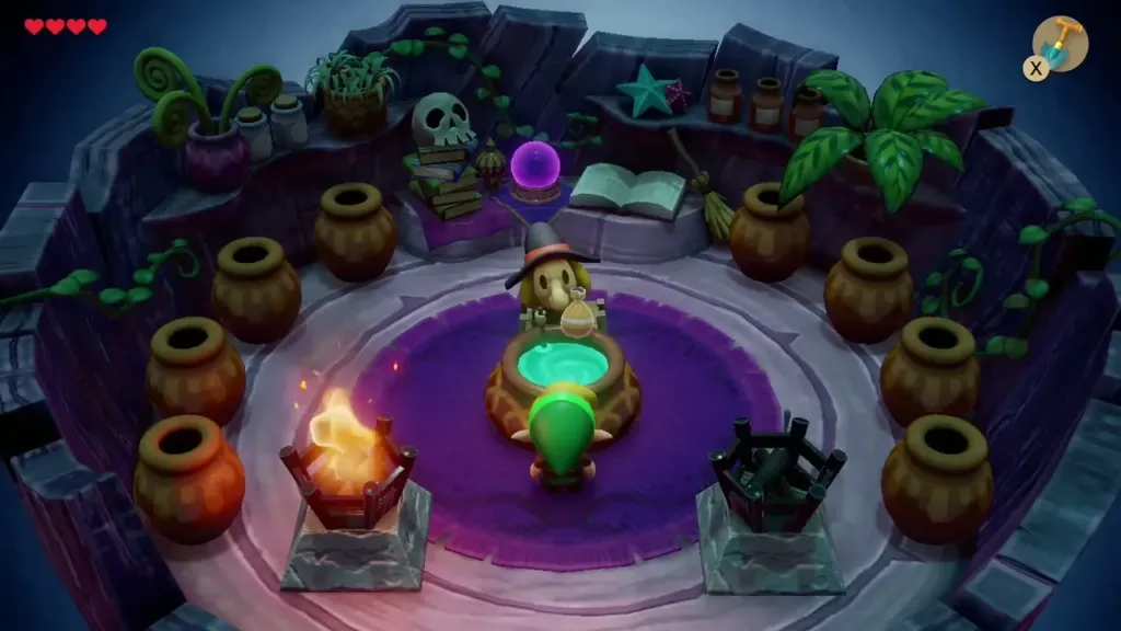 The Witch holding the Toadstool over the cauldron The Witch holding the Toadstool over the cauldron