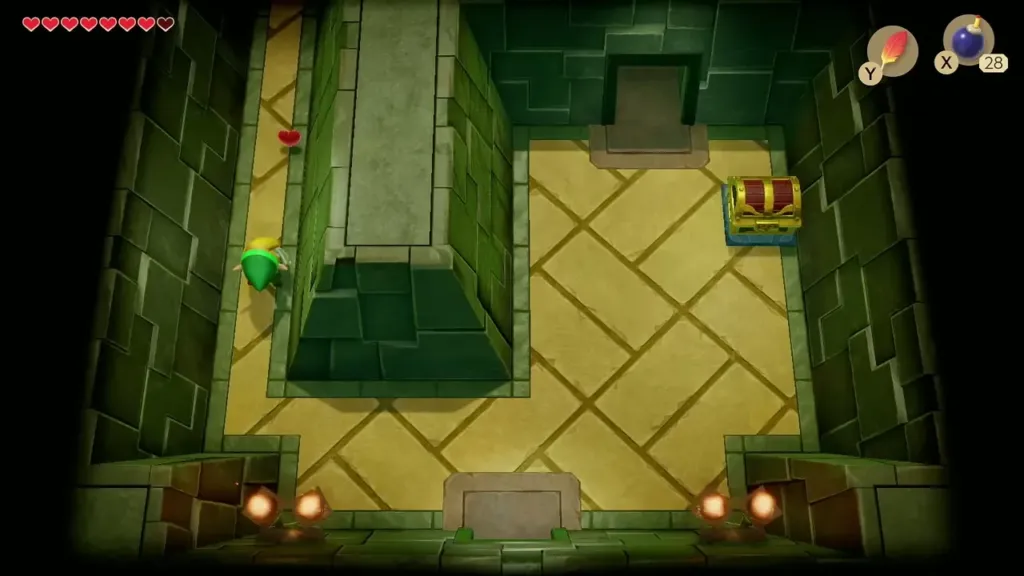 A chest in the raised-block room of Key Cavern