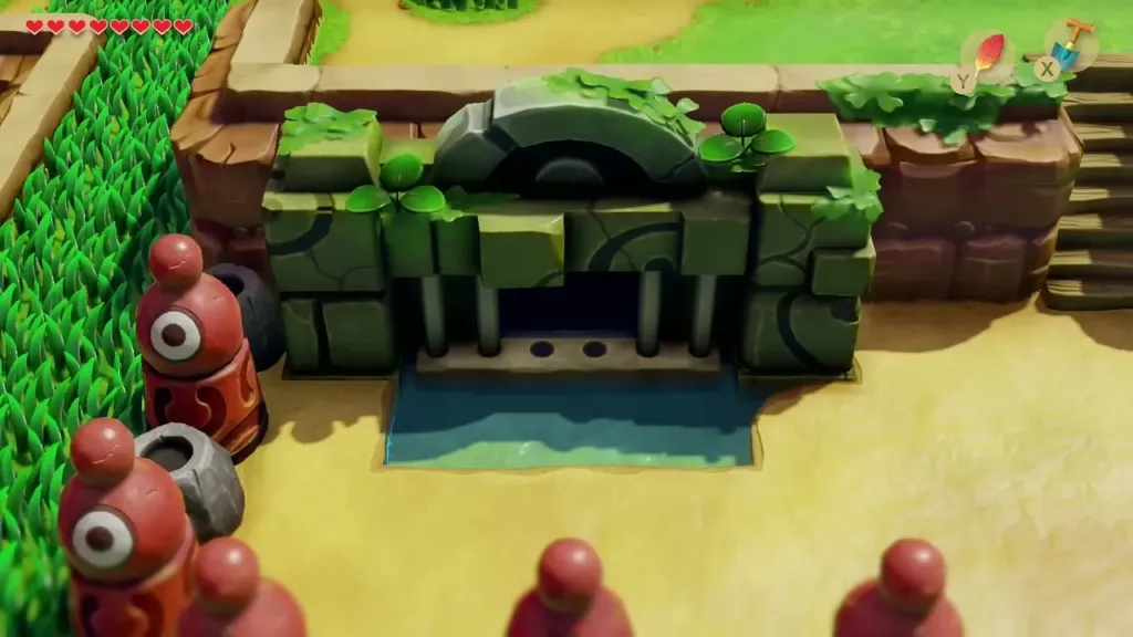 The Ukuku Prairie gate open after using the Slime Key