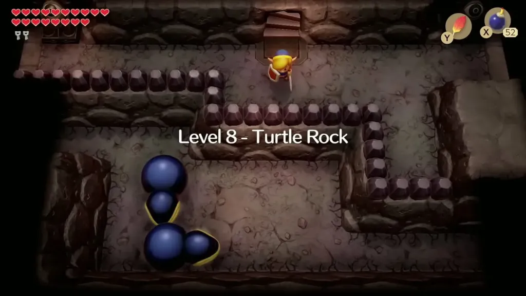 Level 8 Turtle Rock title as Link re-enters the dungeon Level 8 Turtle Rock title as Link re-enters the dungeon