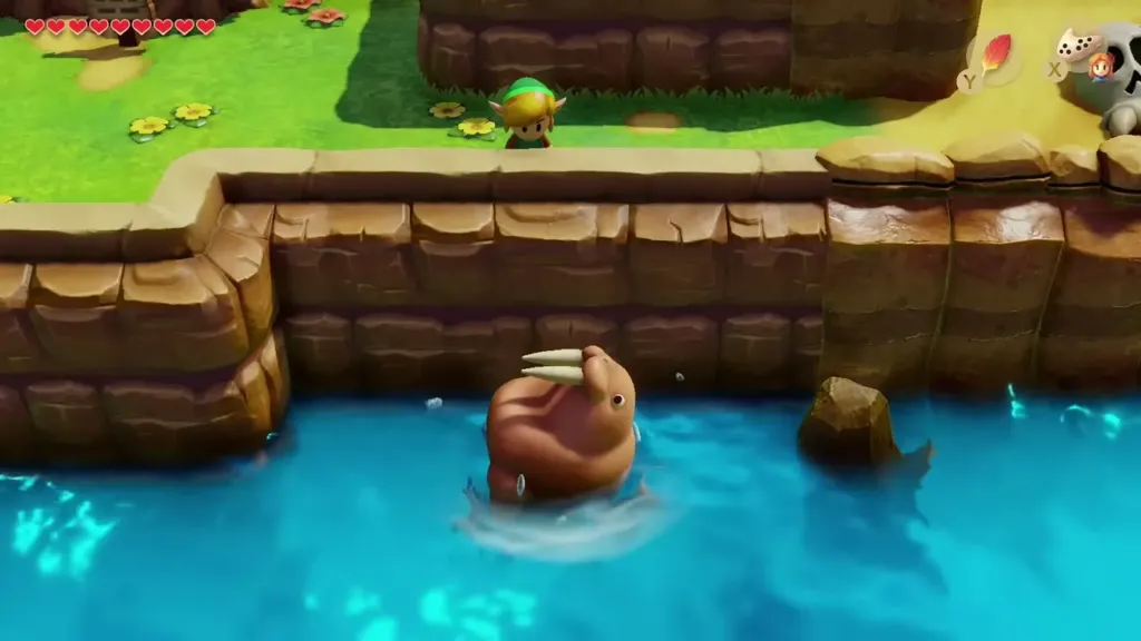 The Walrus rising from the water at the desert entrance The Walrus rising from the water at the desert entrance