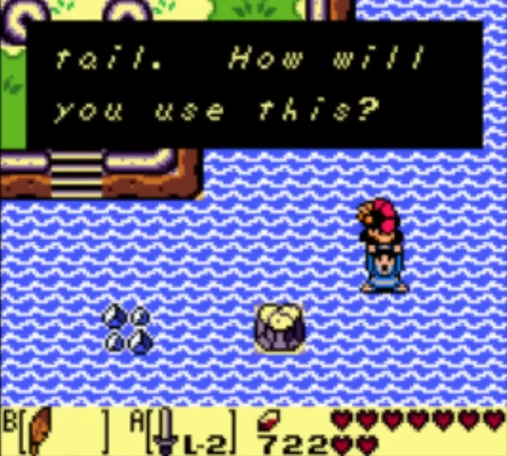 The Mermaid in the bay ends her message asking how Link will use the Mermaid's Scale