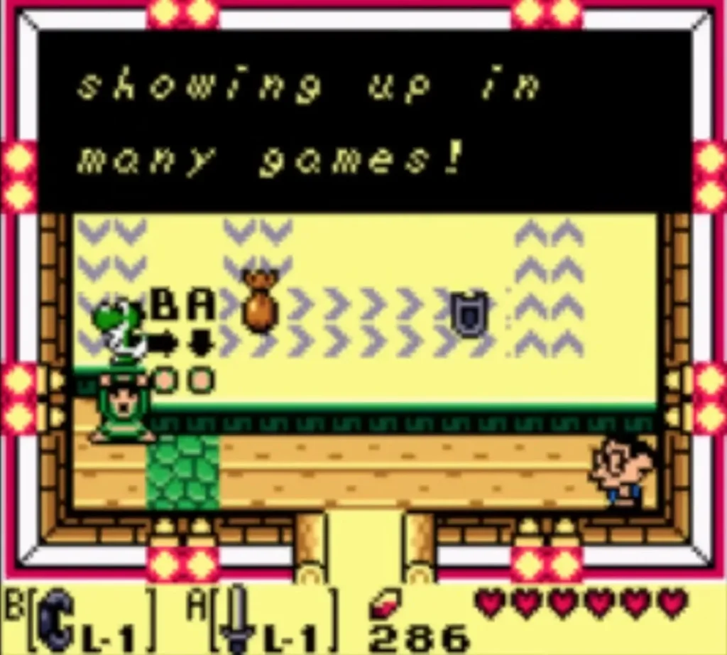 Trendy Game message box closing its Yoshi Doll prize line, with the crane room on screen