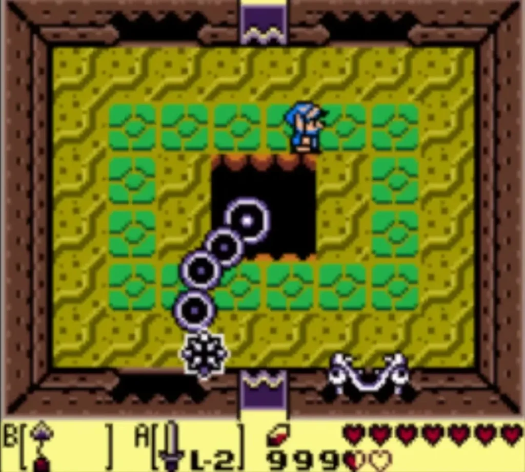 Slime Eel tail sweeping around the central pit in its room