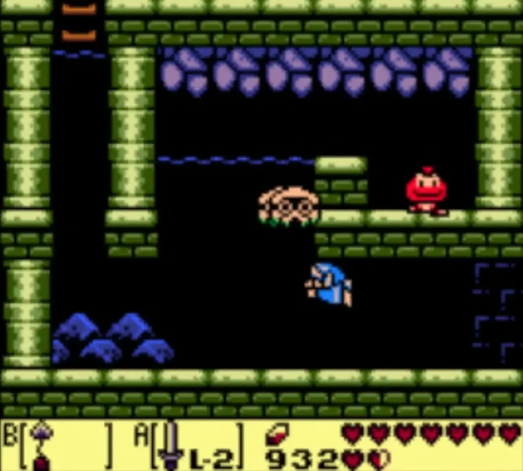 A Bloober lurching toward Link in the underwater passage A Bloober lurching toward Link in the underwater passage