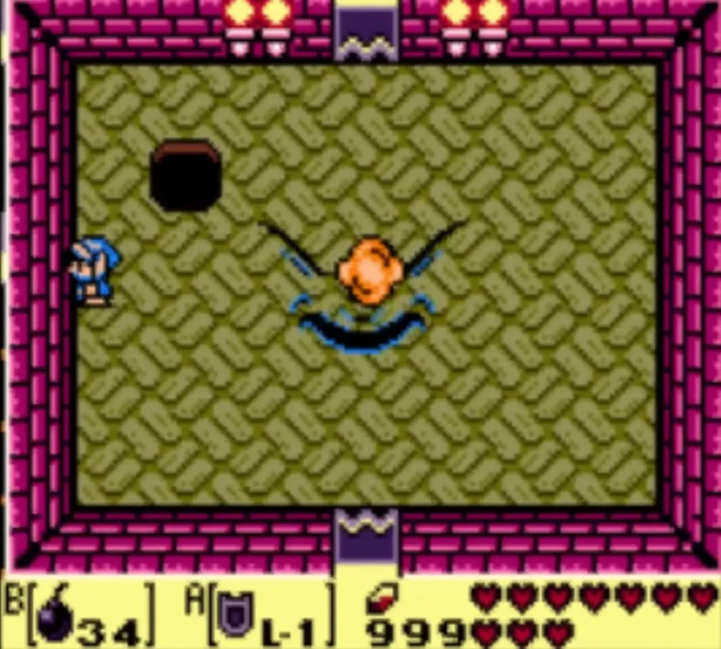 Orange bomb burst on the Facade face in the Face Shrine Orange bomb burst on the Facade face in the Face Shrine