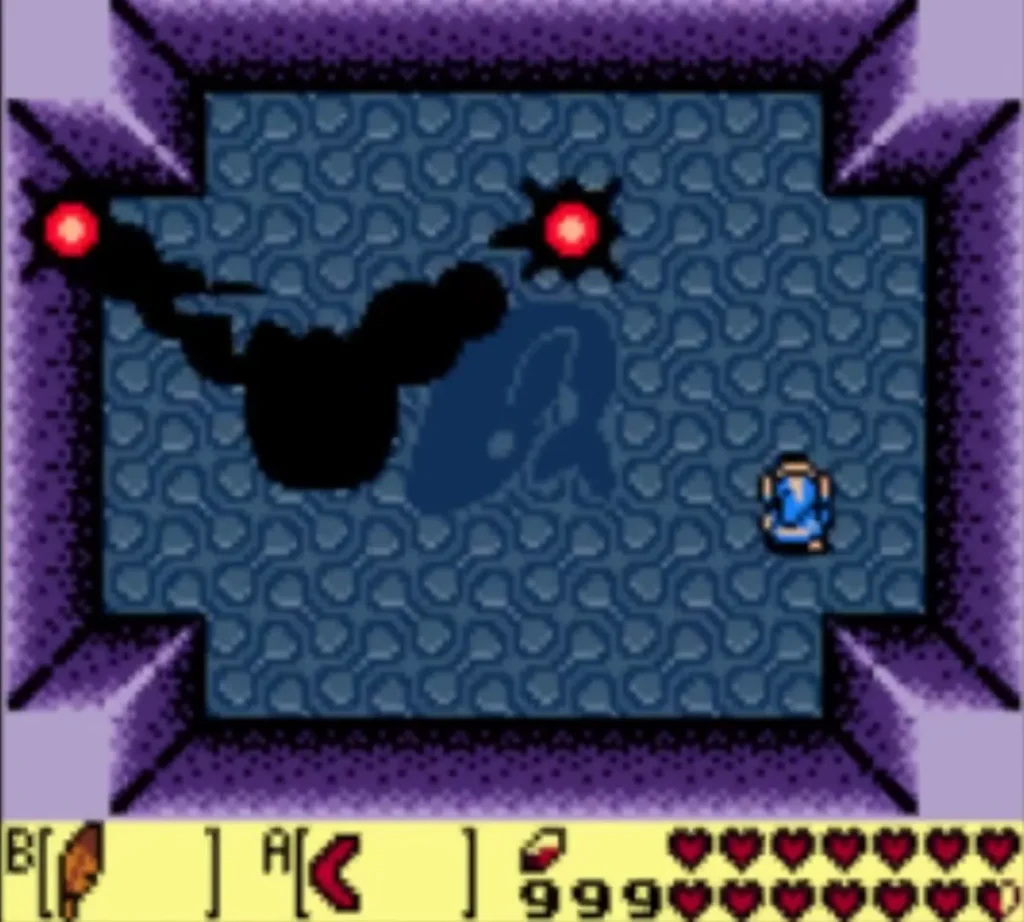 Dark worm shadow with red balls coiling across the dream room toward the left wall Dark worm shadow with red balls coiling across the dream room toward the left wall