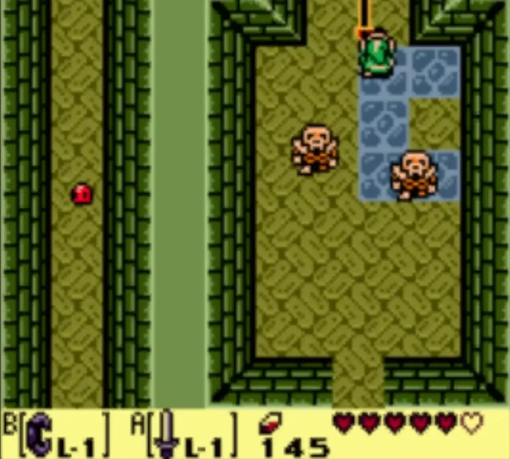 The two Pairodds spreading apart in the Key Cavern while Link waits at the top The two Pairodds spreading apart in the Key Cavern while Link waits at the top