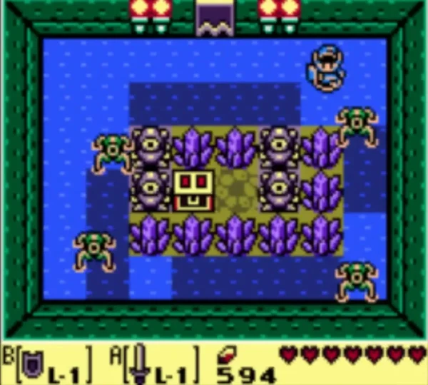 Spiked Beetles creeping around the crystal chest platform in a flooded Angler's Tunnel room Spiked Beetles creeping around the crystal chest platform in a flooded Angler's Tunnel room