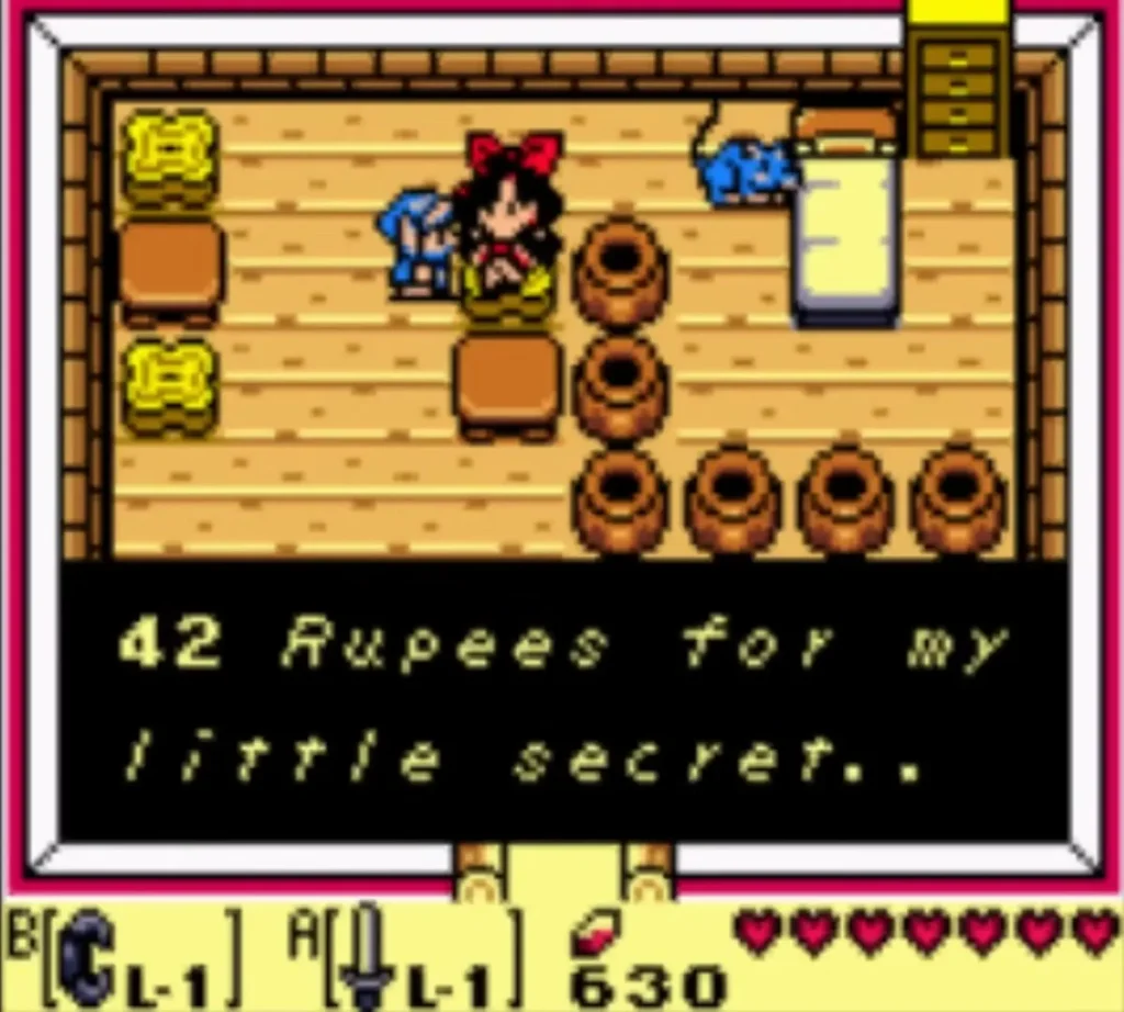 Crazy Tracy shop with the box reading 42 Rupees for my little secret Crazy Tracy shop with the box reading 42 Rupees for my little secret