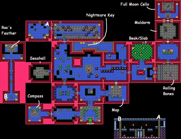 Tail Cave map Tail Cave map