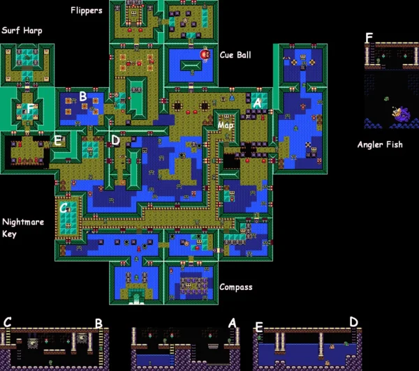 Angler's Tunnel map Angler's Tunnel map