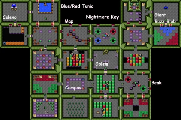 Color Dungeon map Color Dungeon map