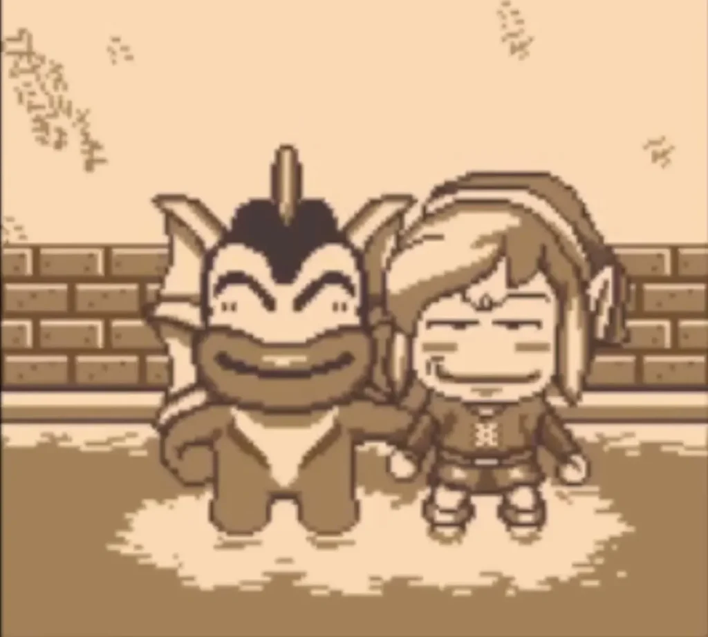 A photo of Link and Zora taken in Animal Village A photo of Link and Zora taken in Animal Village