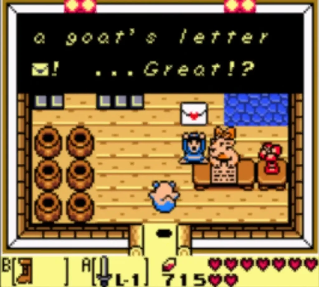 The goat's letter message is fully shown in Christine's house after the hibiscus trade The goat's letter message is fully shown in Christine's house after the hibiscus trade