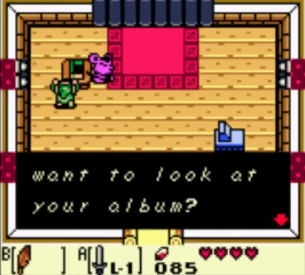 A message box reading want to look at your album? is fully typed in the Camera Shop A message box reading want to look at your album? is fully typed in the Camera Shop