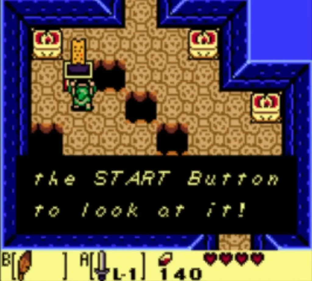 The last page of the Map message, the START Button to look at it!, is fully typed The last page of the Map message, the START Button to look at it!, is fully typed