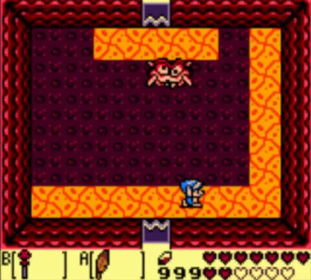 Hot Head has shrunk into a smaller red creature in the lava arena. Hot Head has shrunk into a smaller red creature in the lava arena.