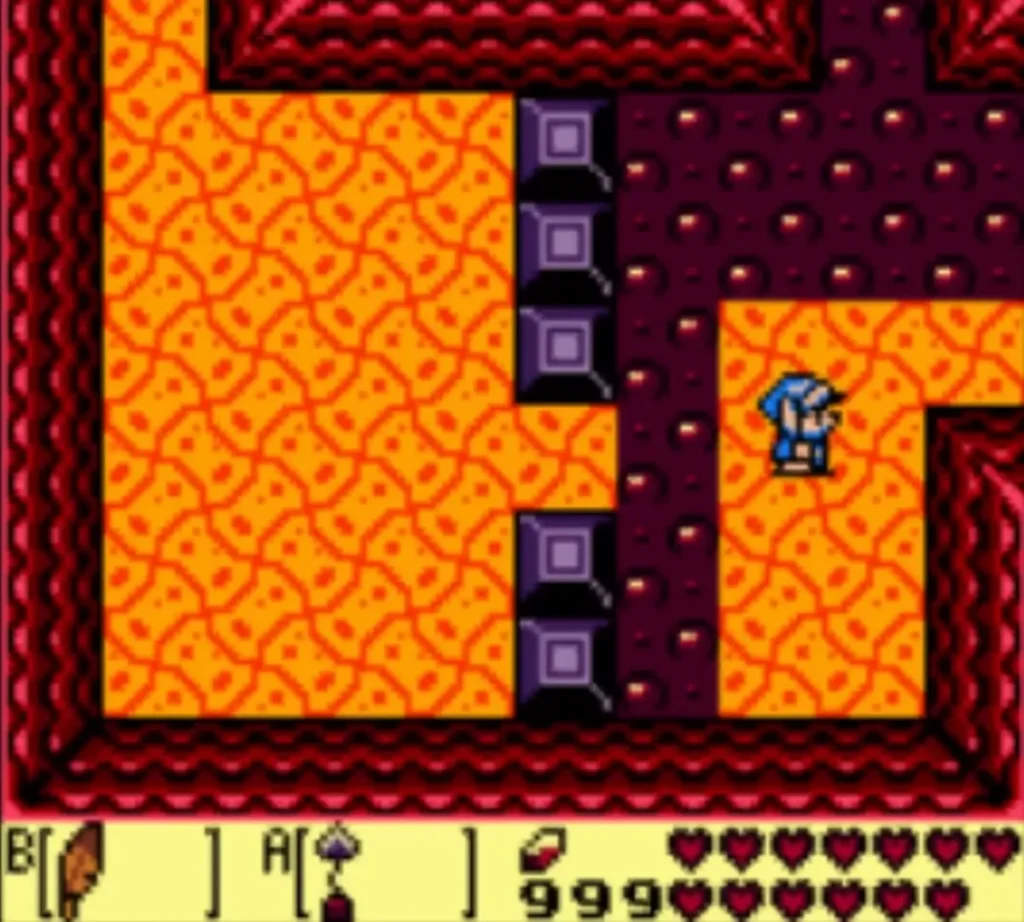 A Vire and two Ropes in the lava room of Turtle Rock, with Link at the bottom edge A Vire and two Ropes in the lava room of Turtle Rock, with Link at the bottom edge