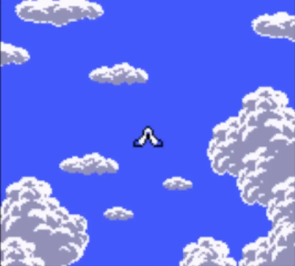 A seagull glides across the empty sky in the closing scene after the credits A seagull glides across the empty sky in the closing scene after the credits