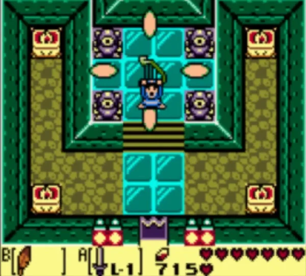 Link in the tiled chamber raising the Surf Harp overhead Link in the tiled chamber raising the Surf Harp overhead
