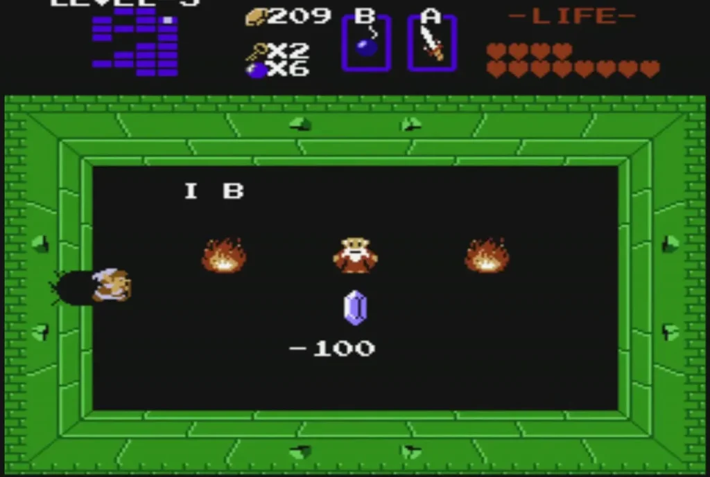 Blue bomb on the bomb room board marked minus 100 rupees