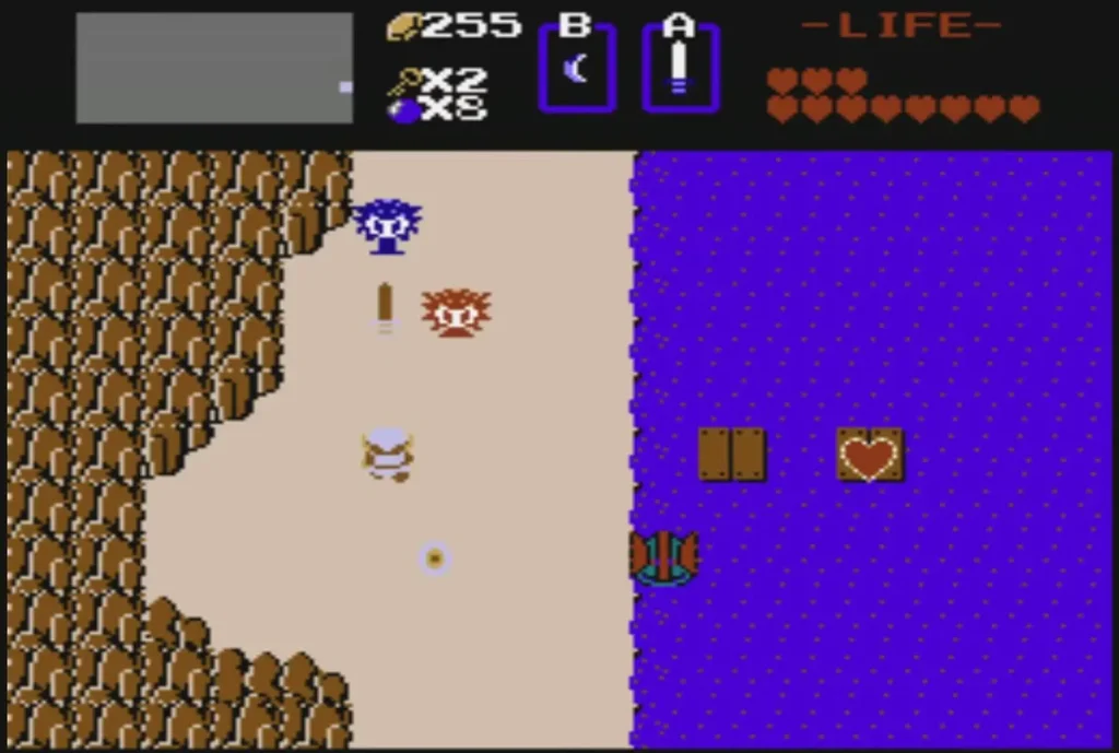 Far dock by the lake with a heart beside it and enemies on the sand Far dock by the lake with a heart beside it and enemies on the sand