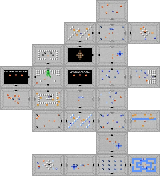 Full dungeon map of Level 8: The Lion Full dungeon map of Level 8: The Lion