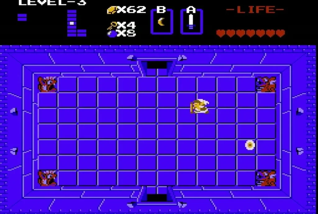 Link in a Level 3 room with a Goriya Link in a Level 3 room with a Goriya