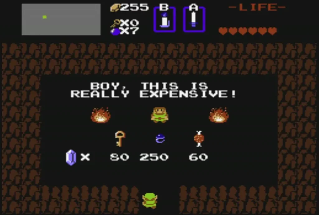 Hidden ring shop with a key for 80 rupees, the Blue Ring for 250 and a 60-rupee item Hidden ring shop with a key for 80 rupees, the Blue Ring for 250 and a 60-rupee item