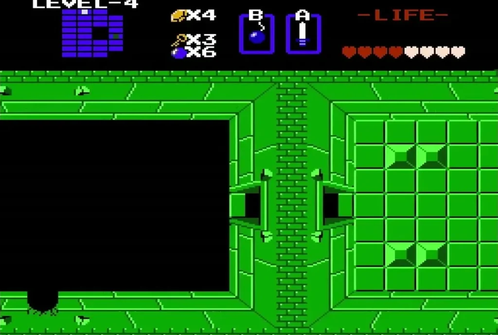 Passage beyond the toll door of a Level 4 room Passage beyond the toll door of a Level 4 room