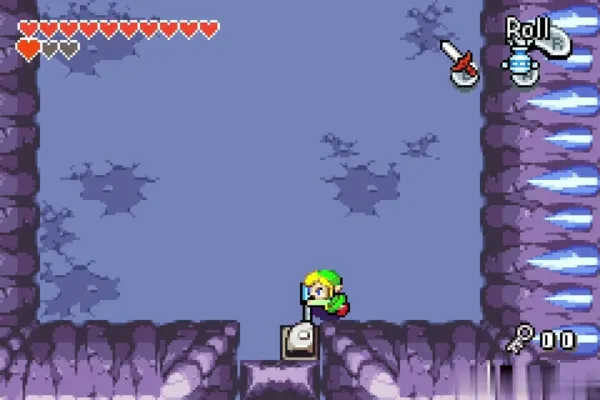 Link at the lever in the Big Blue ChuChu room Link at the lever in the Big Blue ChuChu room