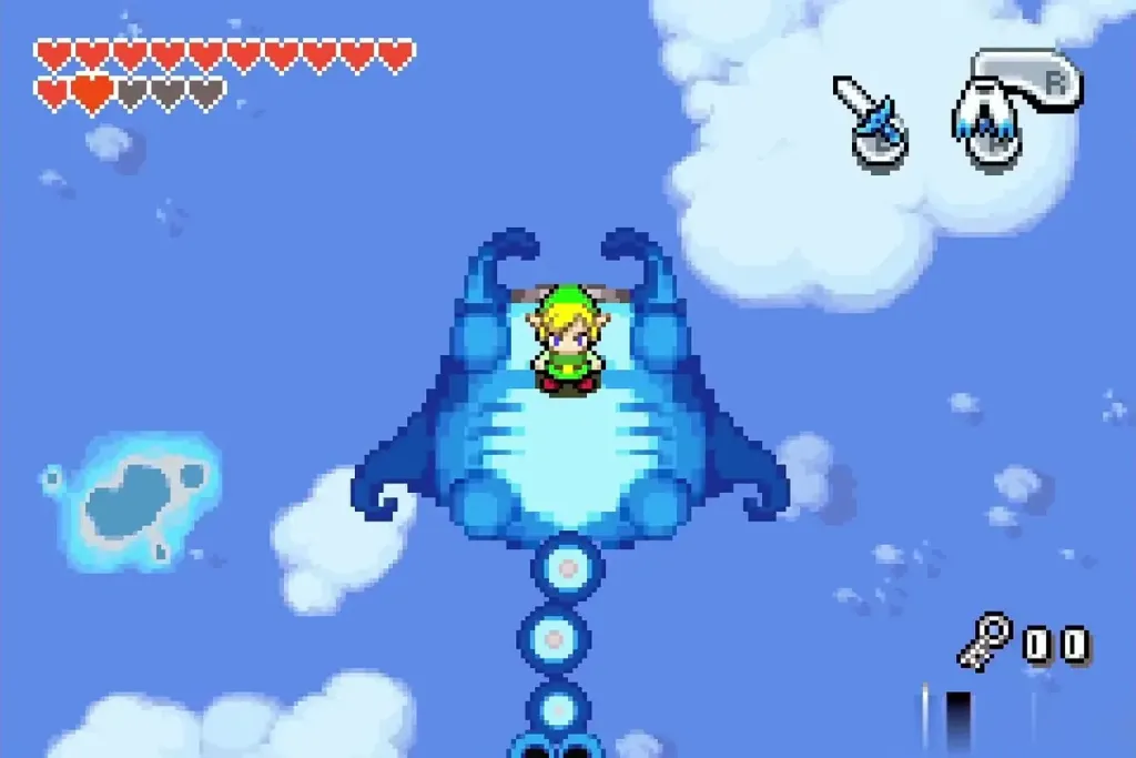 Link on the blue Gyorg high above the clouds Link on the blue Gyorg high above the clouds