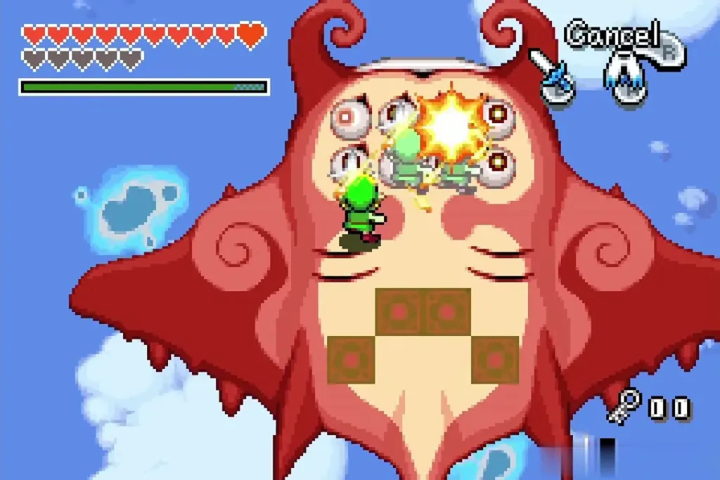 Eyes on the red Gyorg bursting under the clones' sword strikes Eyes on the red Gyorg bursting under the clones' sword strikes