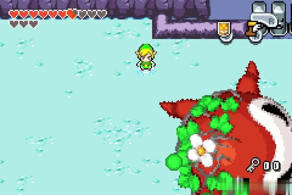 Thawed Big Octorok with the burned plant still growing on its back Thawed Big Octorok with the burned plant still growing on its back