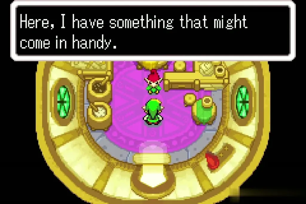 Belari in his round workshop offering Link something that might come in handy Belari in his round workshop offering Link something that might come in handy