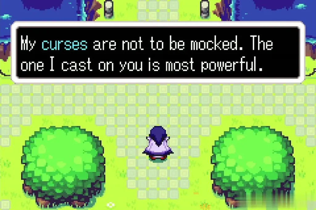 Vaati in the Hyrule Castle Garden saying his curses are not to be mocked Vaati in the Hyrule Castle Garden saying his curses are not to be mocked
