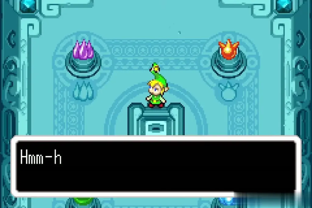 Ezlo tells Link the path leads to the room that holds the secret of the light force Ezlo tells Link the path leads to the room that holds the secret of the light force