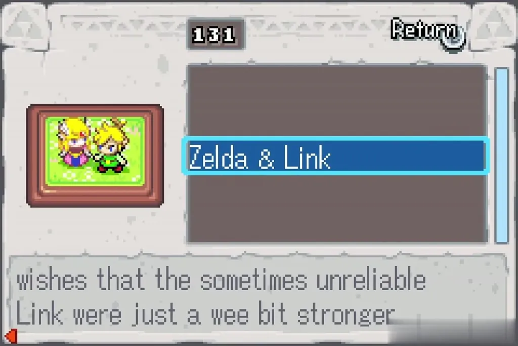 The gallery showing the Zelda and Link figurine, number 131 The gallery showing the Zelda and Link figurine, number 131