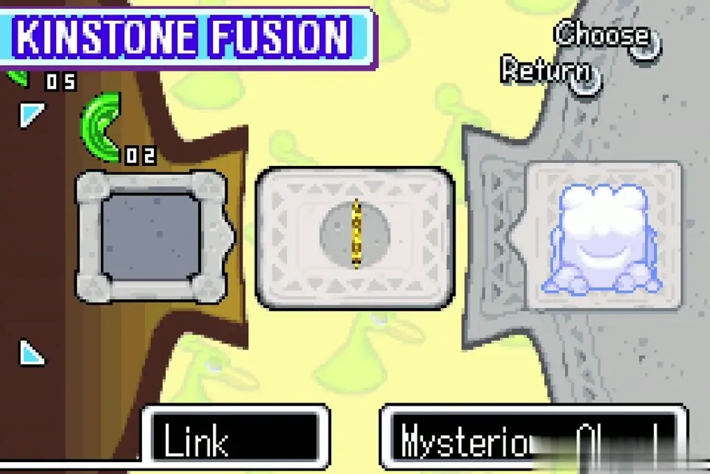 The last cloud fusion with the gold pieces joined on the Kinstone Fusion screen The last cloud fusion with the gold pieces joined on the Kinstone Fusion screen