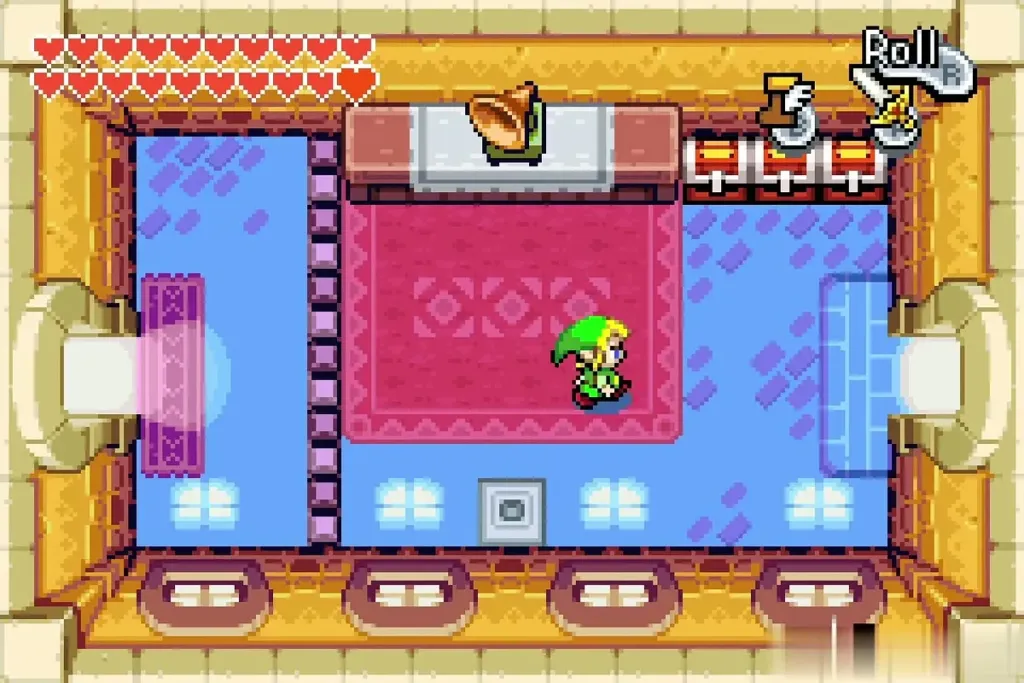 Link in Carlov's room with his hearts grown to a full row Link in Carlov's room with his hearts grown to a full row