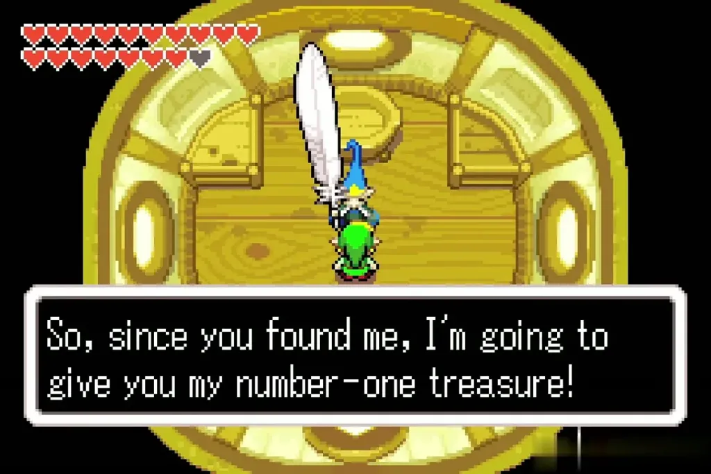 Librari offering Link his number-one treasure Librari offering Link his number-one treasure