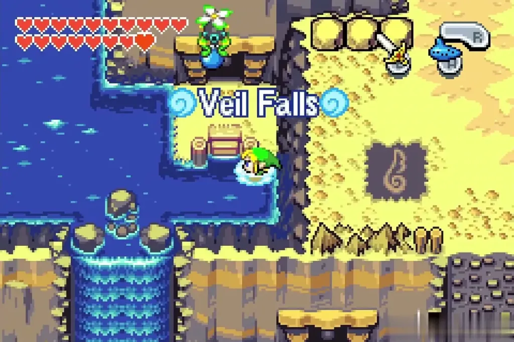 Link arriving at the pools at the foot of Veil Falls Link arriving at the pools at the foot of Veil Falls